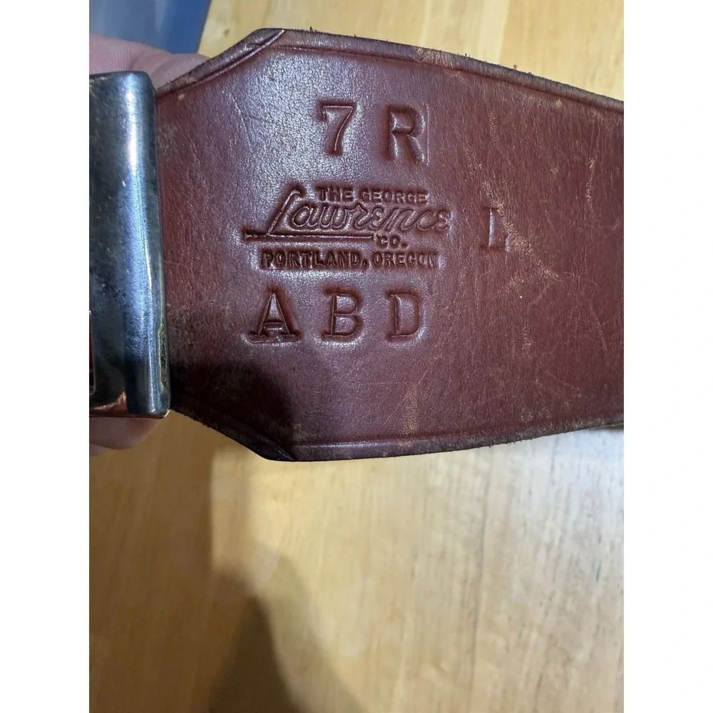 Vintage George Lawrence Leather Rifle Cartridge Belt 20 Loop 7R .270 .30-06